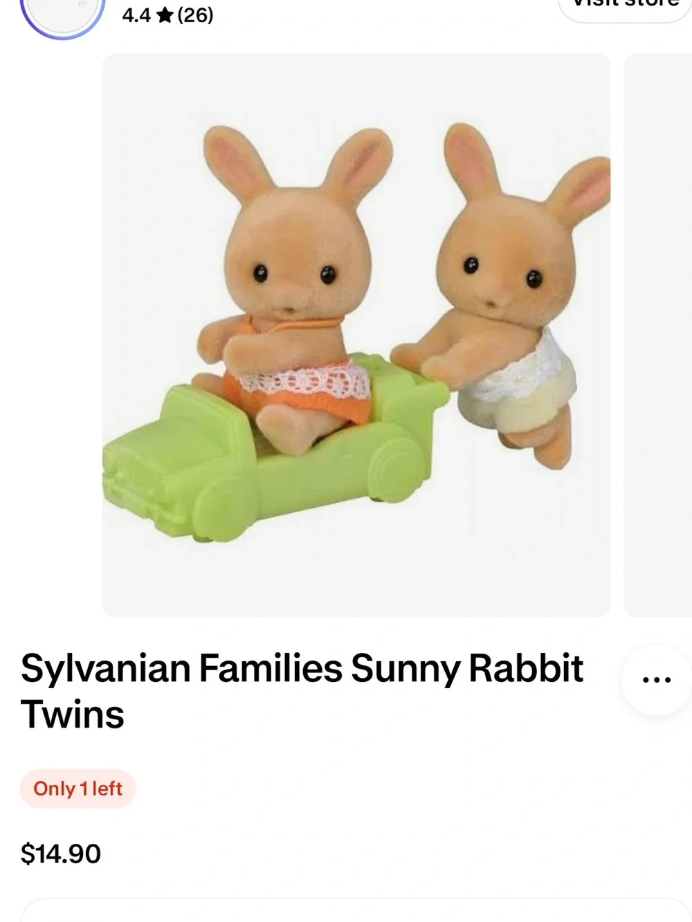 Calico Critters/Sylvanian Families Sunny Rabbit Twins and polar bears twins